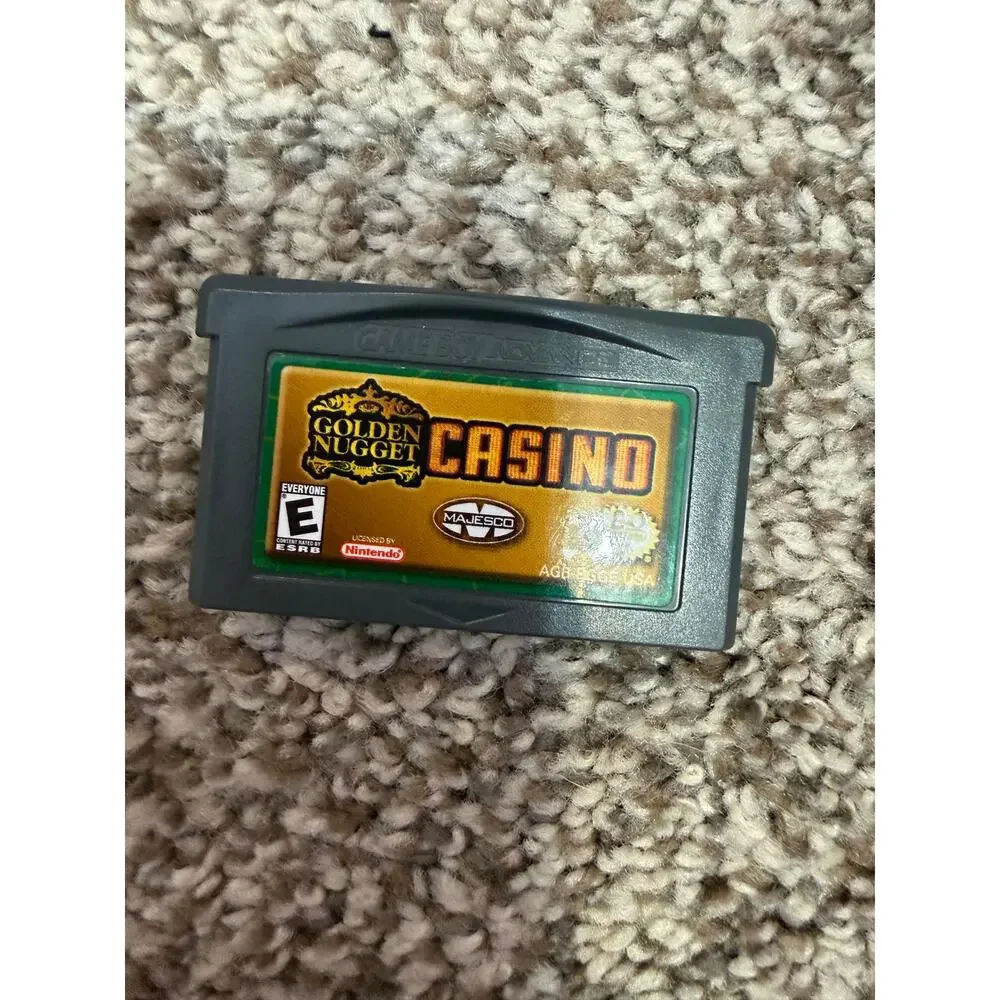 Golden Nugget Casino (Nintendo Game Boy Advance, 2004) GBA Authentic not tested